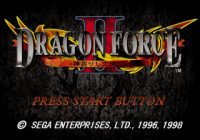 Dragon Force II JP Sega Saturn JP box art